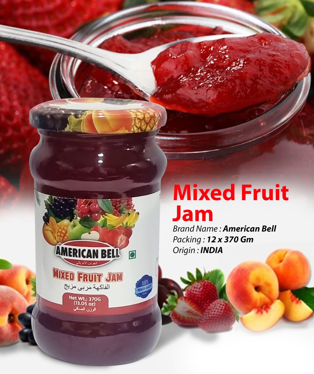 Mixed Fruit Jam - American Bell
